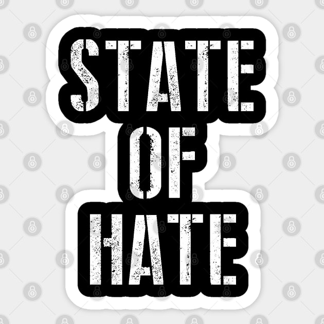 State Of Hate Vintage Sticker by GothBless